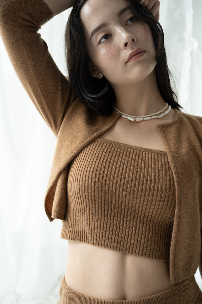 CASHMERE BUSTIER