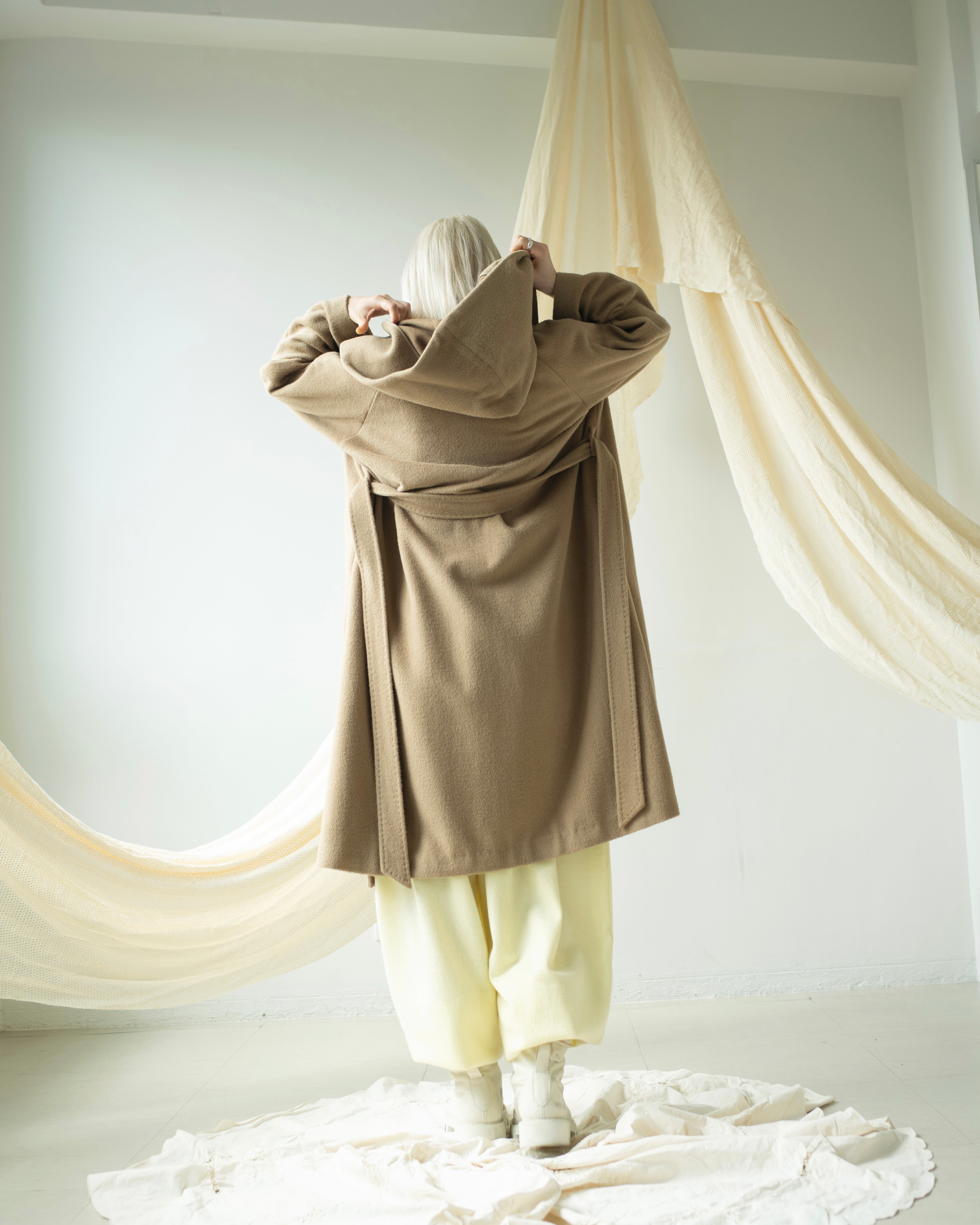 ANGORA WOOL NEST COAT