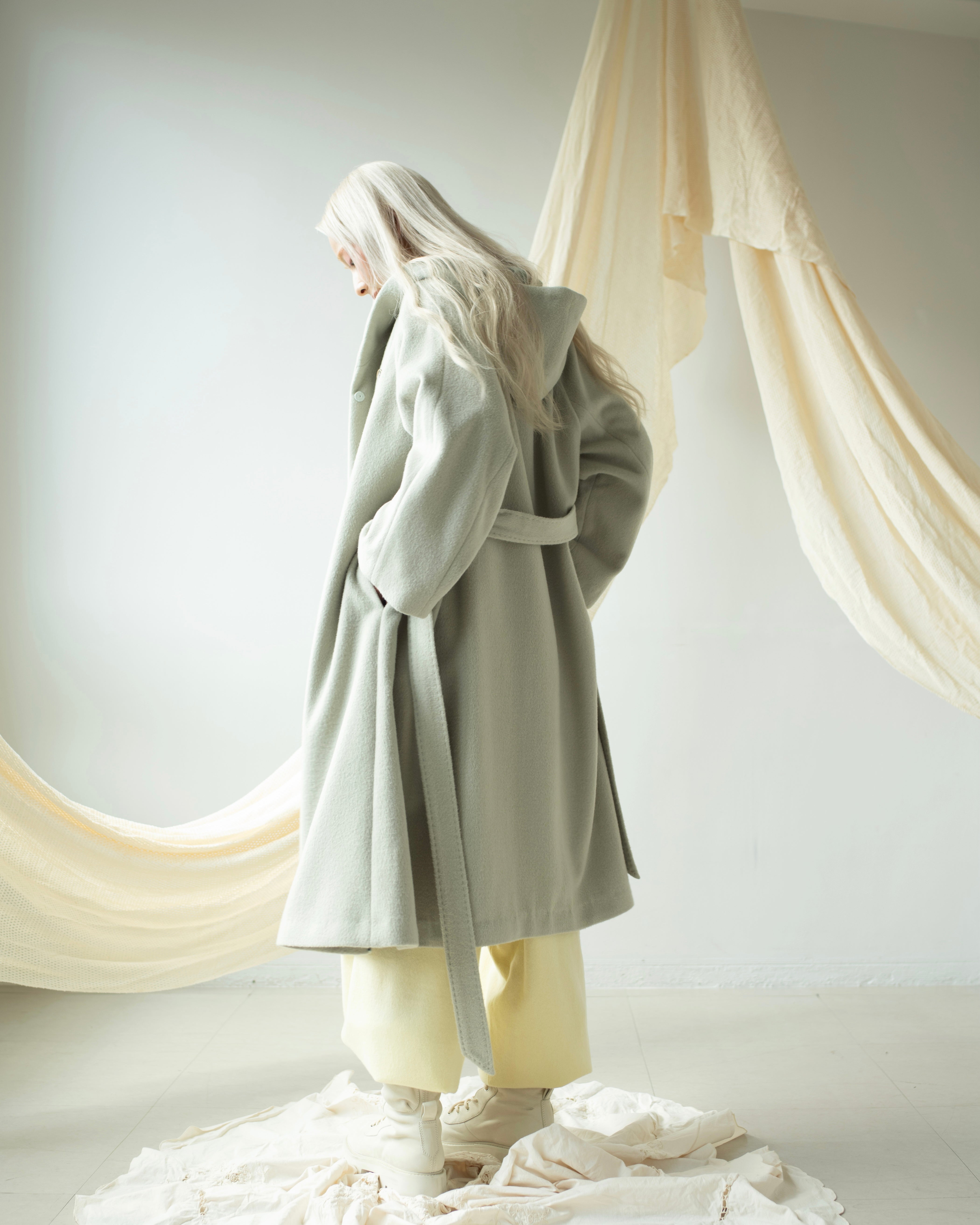 ANGORA WOOL NEST COAT