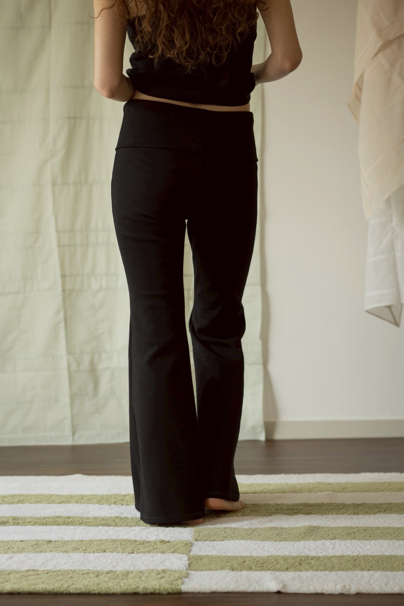 STRETCH HIGH-WAIST FLARE PANTS