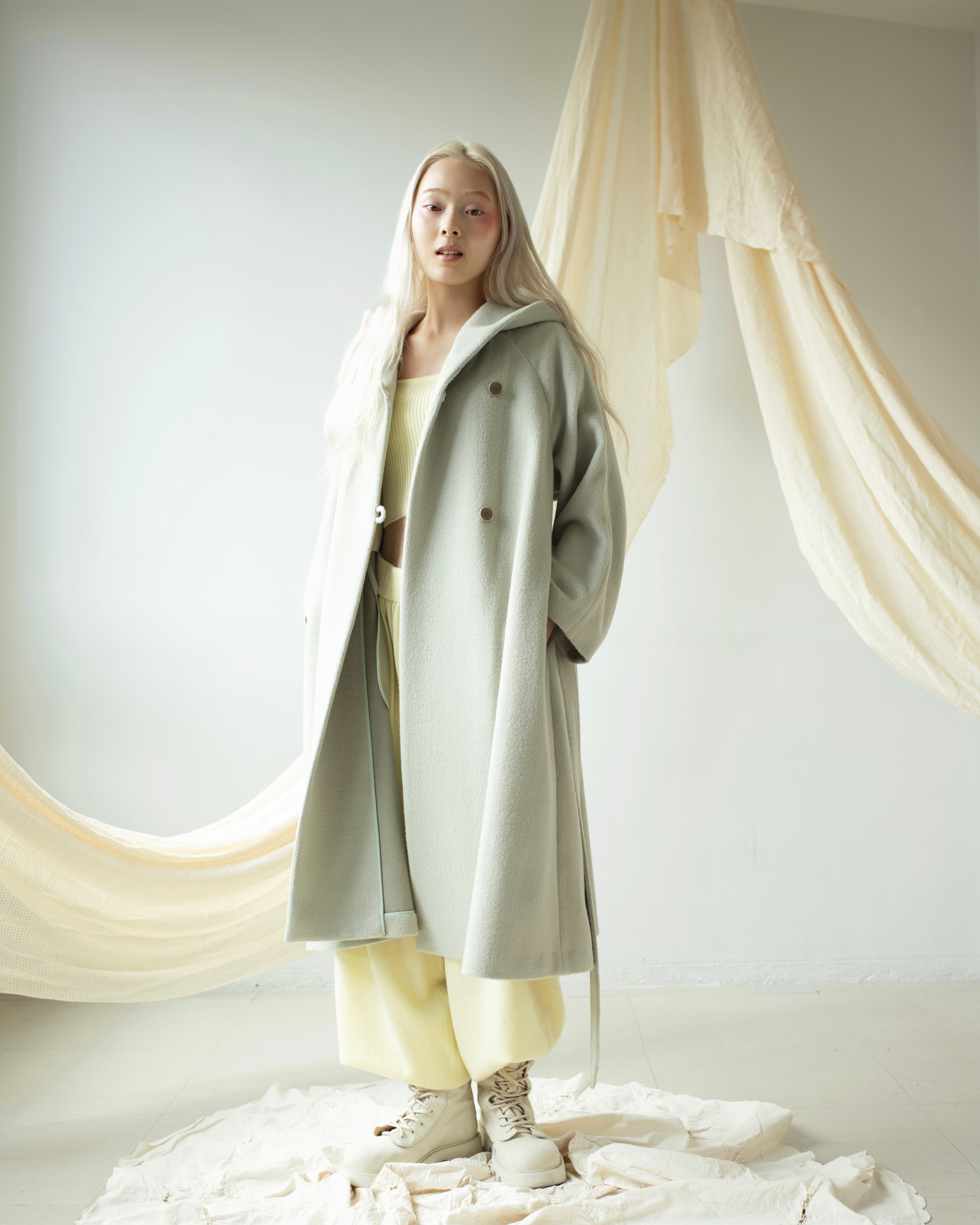 ANGORA WOOL NEST COAT