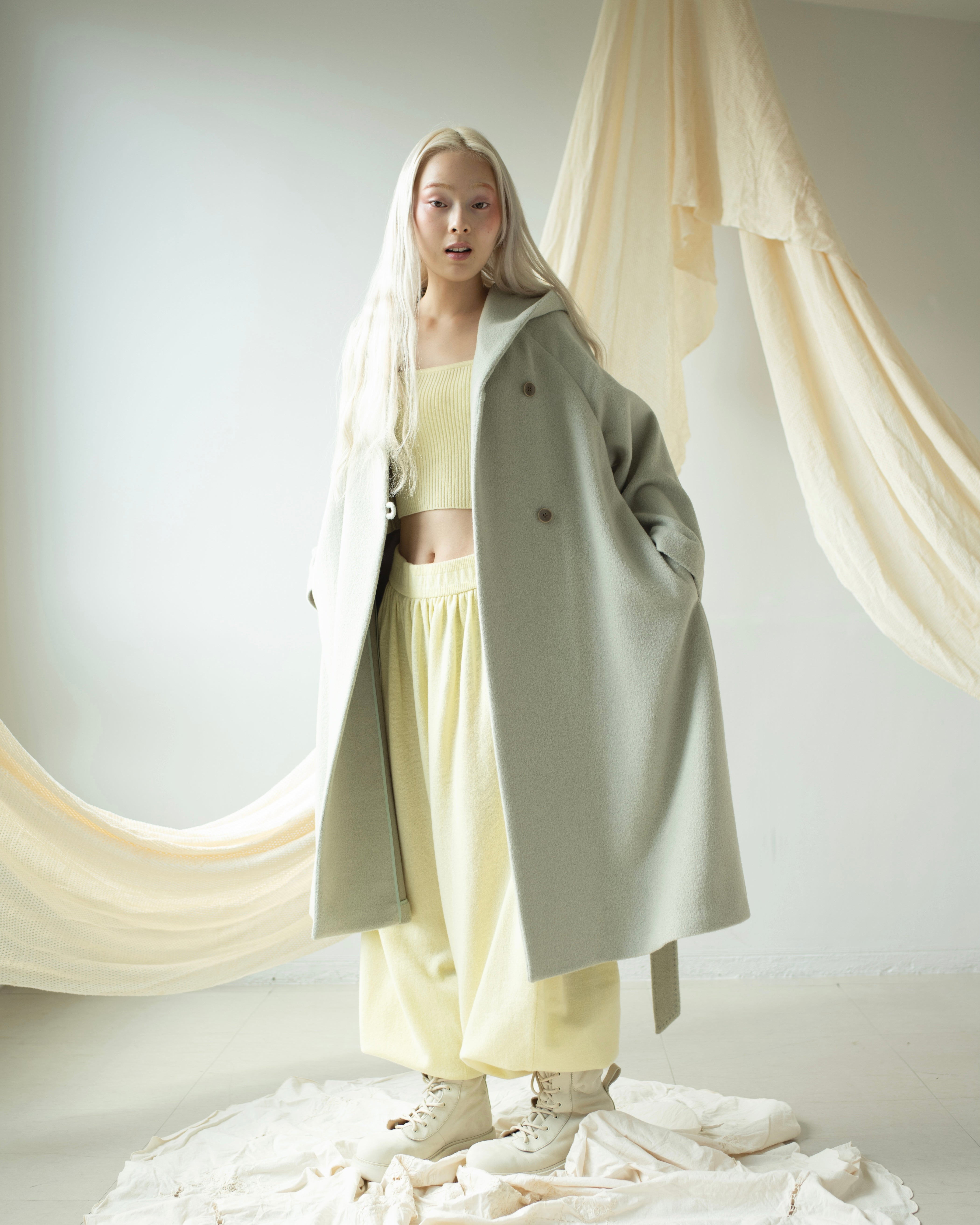 ANGORA WOOL NEST COAT