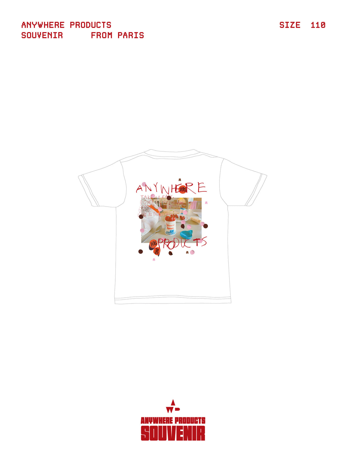 SOUVENIR PRINT T-SHIRT（CHERRY）