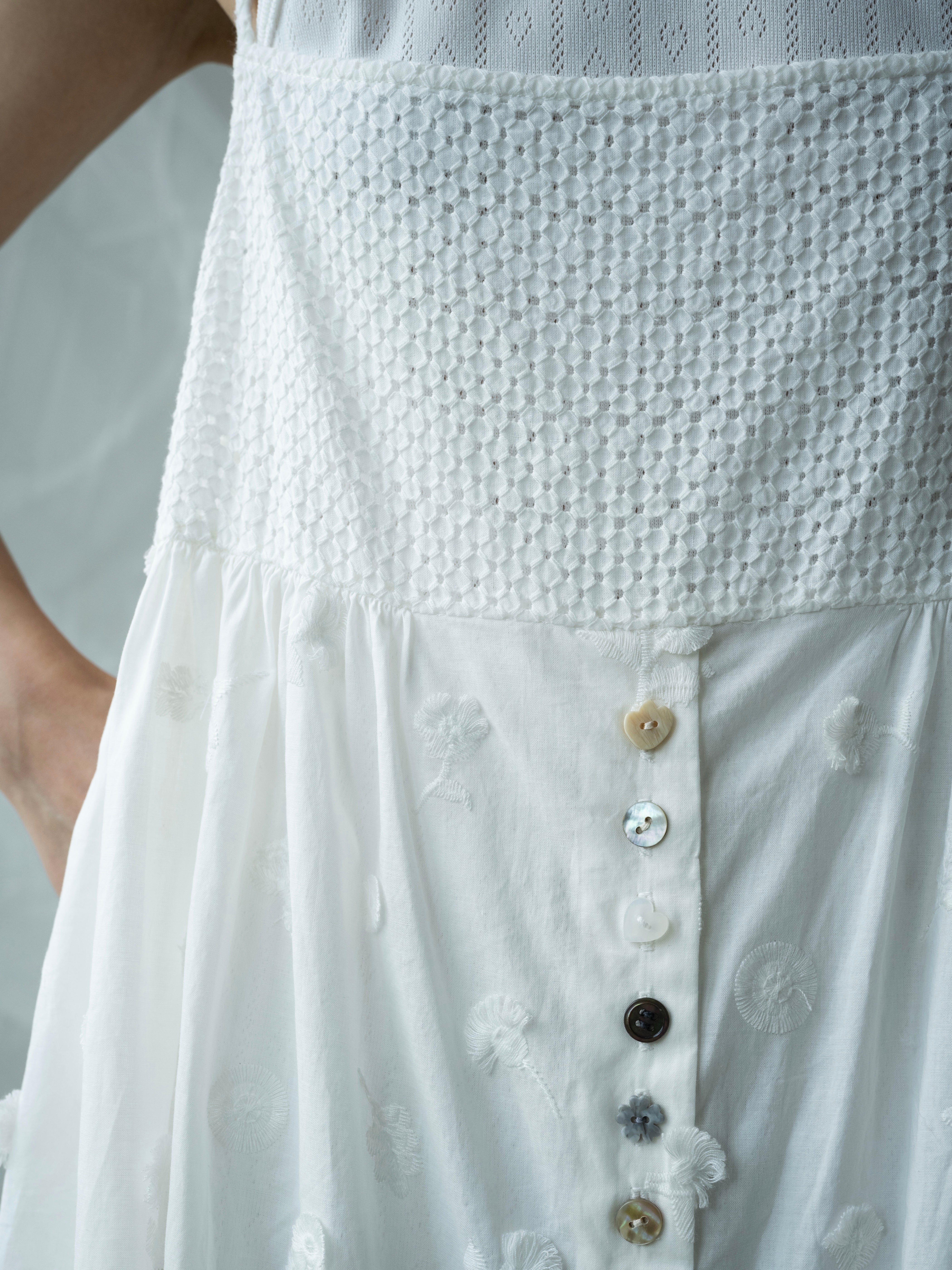 COTTON LACE CAMISOLE DRESS