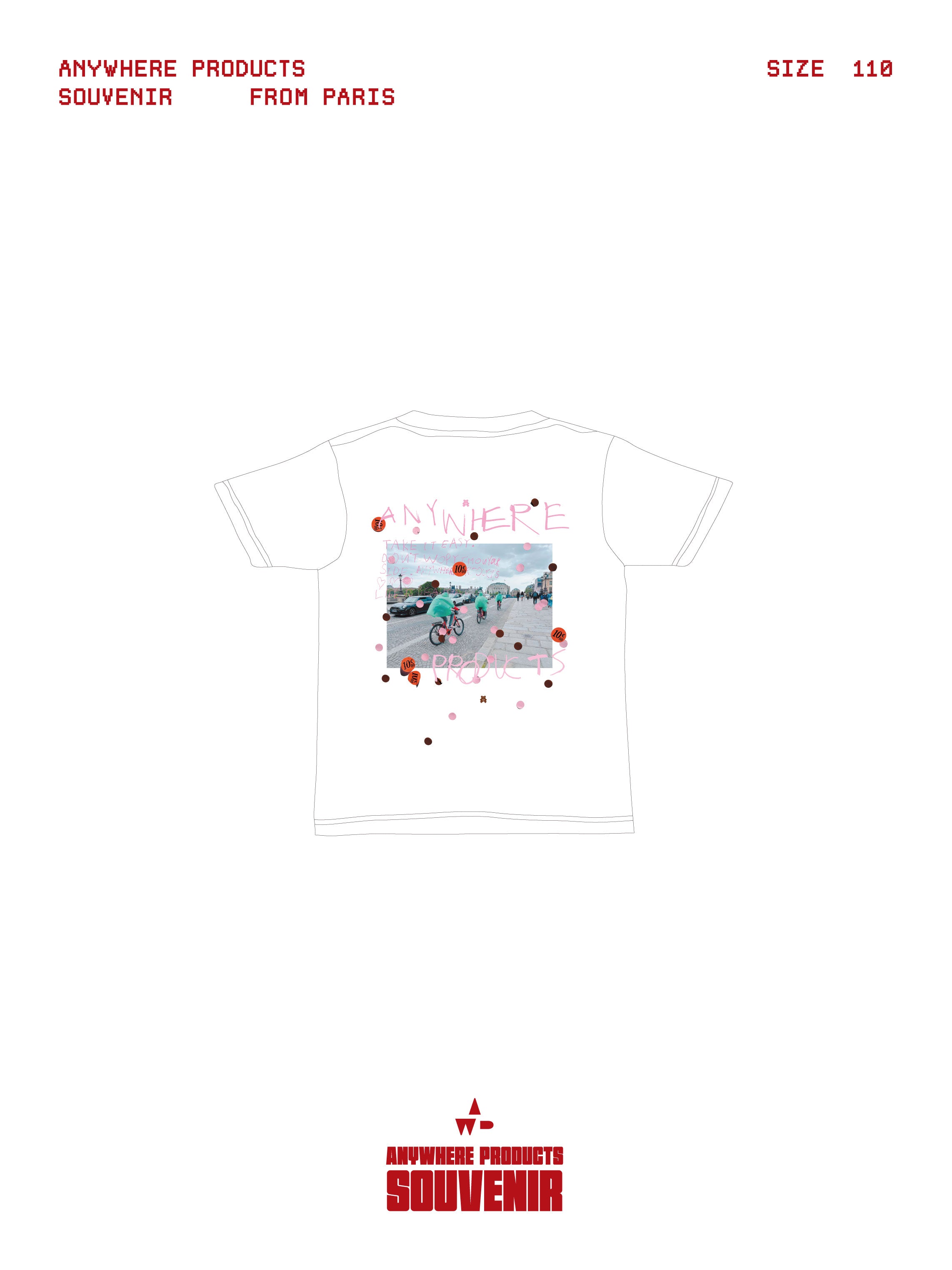 SOUVENIR PRINT T-SHIRT（CHERRY）