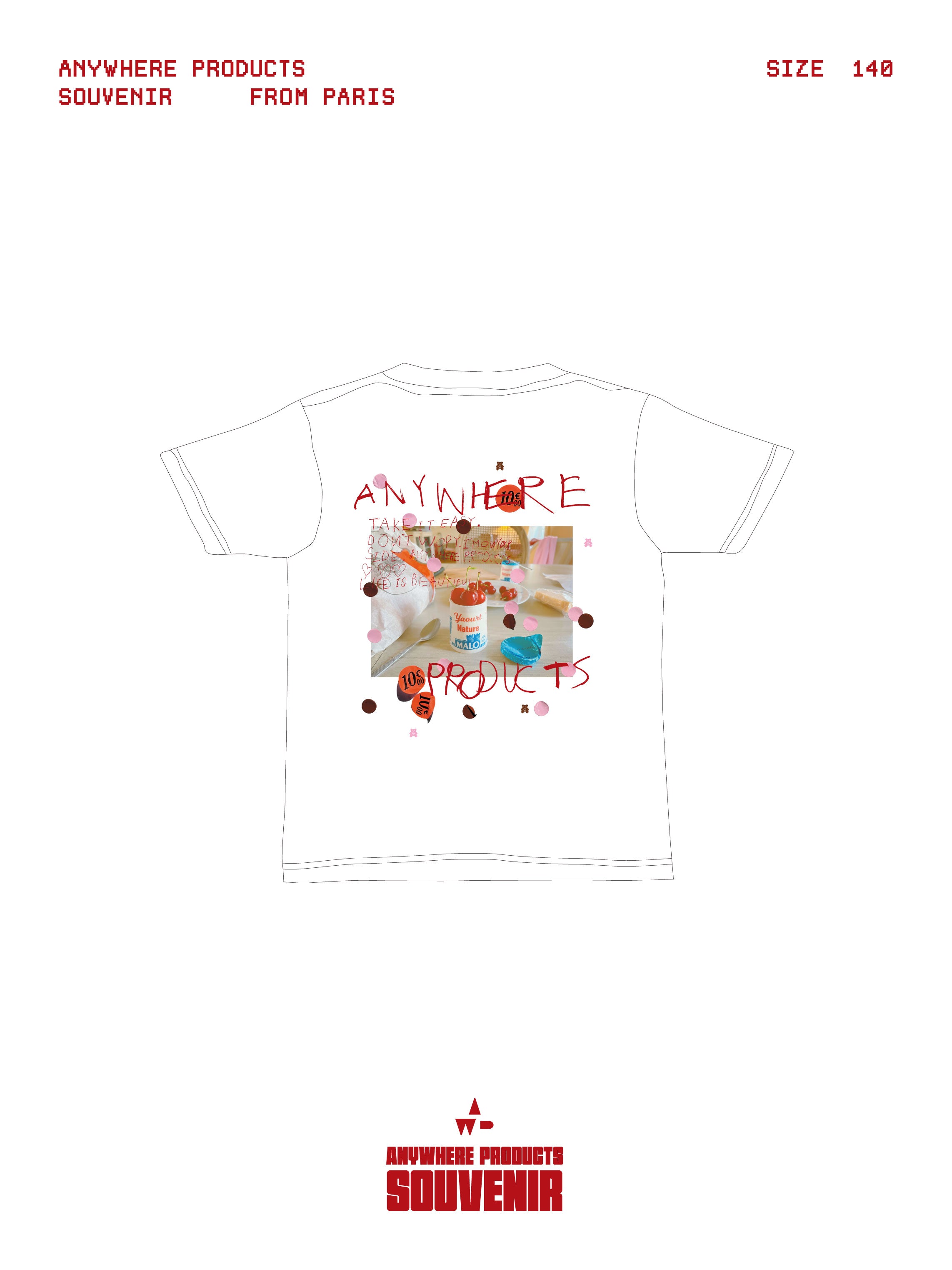 SOUVENIR PRINT T-SHIRT（CHERRY）