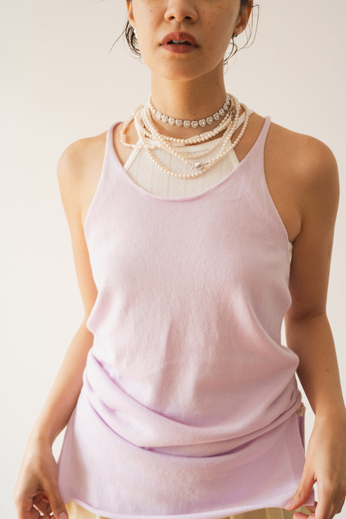 COTTON CASHMERE CAMISOLE