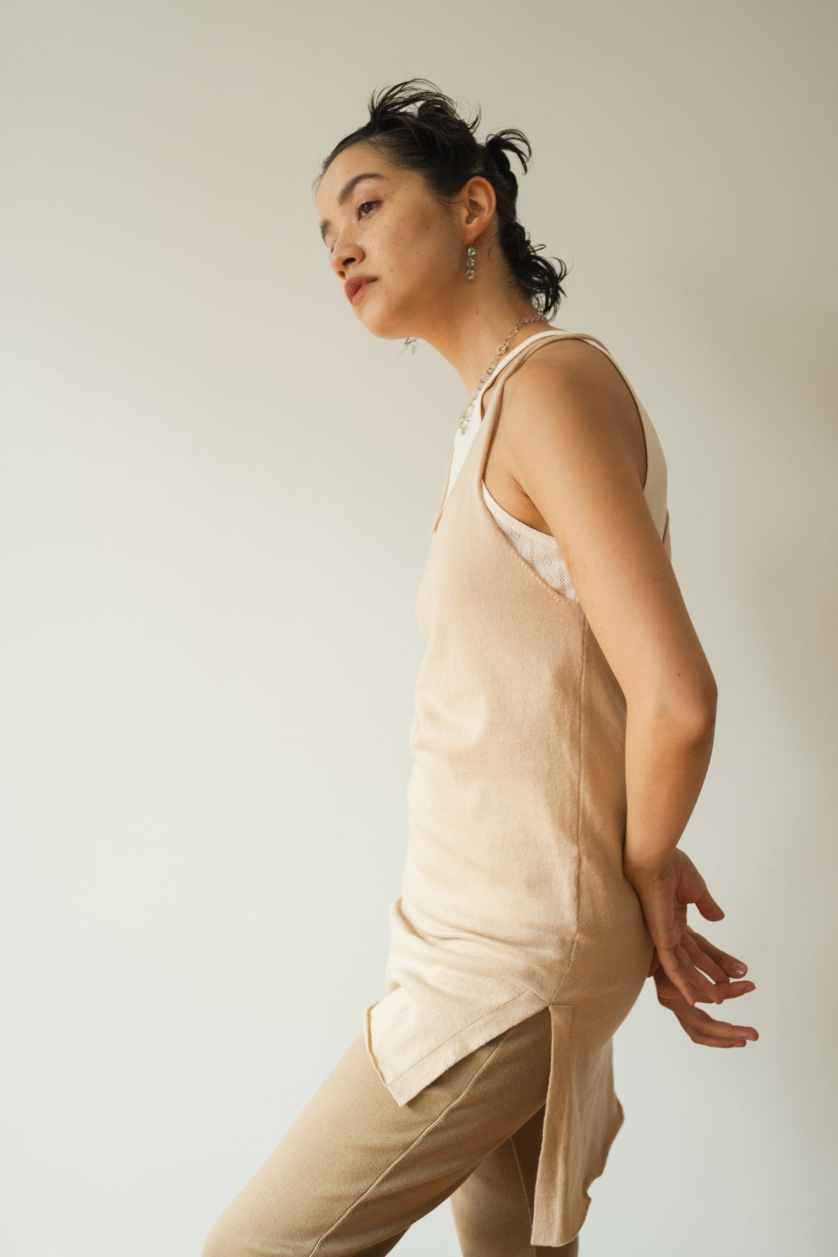 COTTON CASHMERE CAMISOLE